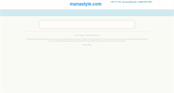 Desktop Screenshot of manastyle.com