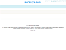 Tablet Screenshot of manastyle.com